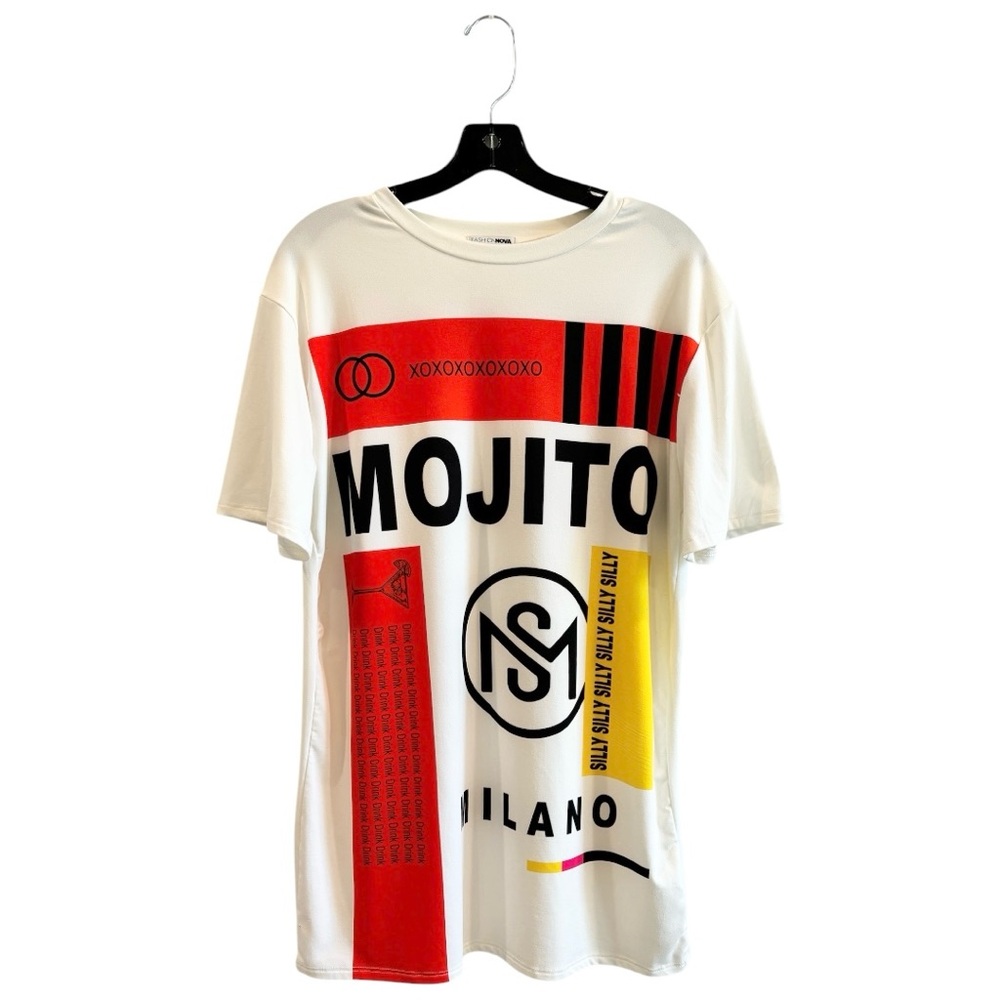 Graphic T-Shirt - White, Red, Yellow